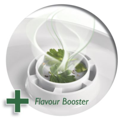 O Flavour Booster dá mais sabor ao alimentos com deliciosas ervas e temperos.