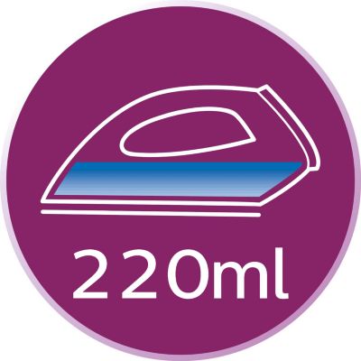 Depósito de agua grande de 220 ml y llenado de agua práctico