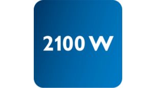 Leistung von bis zu 2.100&nbsp;W f&uuml;r durchgehend hohen Dampfaussto&szlig;