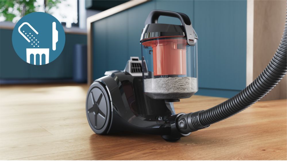 Bagless design for easy emptying