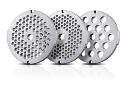 3 higieniški nerūdijančiojo plieno malimo diskai (3mm, 5 mm ir 8 mm)