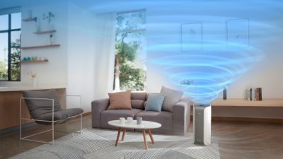 Velika zmogljivost za prostore velikosti do 73 m²