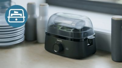 The compact, easy-to-store design means all accessories fit inside