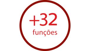 Acessórios para executar facilmente mais de 32 funções
