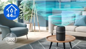 Učinkovit v prostorih do 44 m2 s 300 ml/h