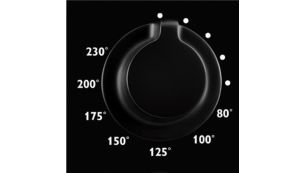 Adjustable temperature control for optimal result