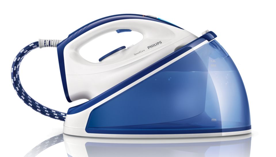 Ironing faster with twice as much steam**