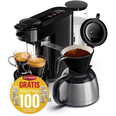 HD6591/69 SENSEO® Switch Pad- und Filterkaffeemaschine