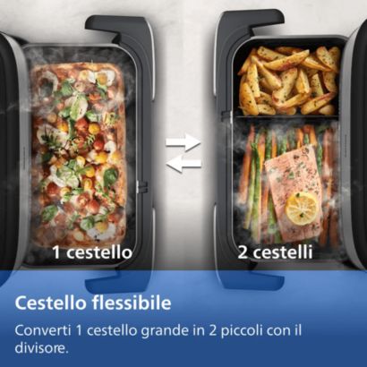 Maxi Cestello Flexi per cuocere a vapore o friggere ad aria