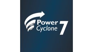 „PowerCyclone 7“ ilgiau išlaiko stipraus siurbimo galią