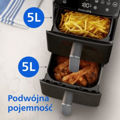 Podwójna porcja, 45% mniej miejsca