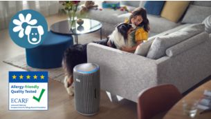 Captures 99.99% of allergens from dust, pollen or pets