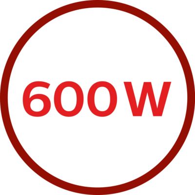Motor de 600 W para processamento potente