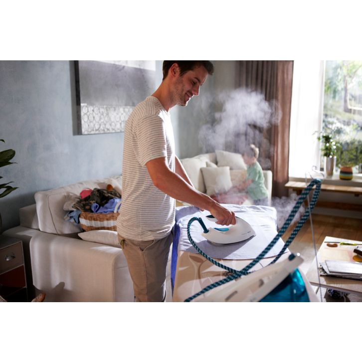 Iron faster with 2 x more steam *