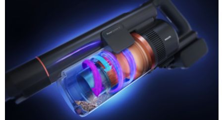 PowerCyclone 12: max suction power with our longest runtime(7)
