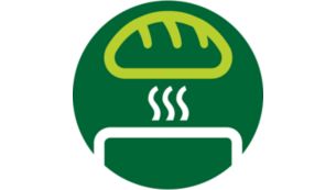 Integrierter Brötchenaufsatz für Gebäck, Croissants und mehr