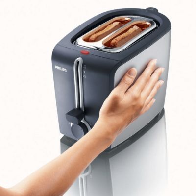 The outside of the toaster stays cool and safe to touch
