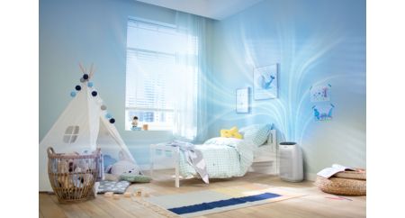 Fast purification suitable for rooms of up to 63 m²