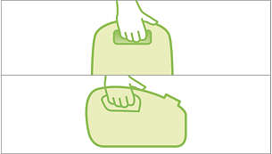 To praktiske bærehåndtag, der gør det nemt at bære støvsugeren