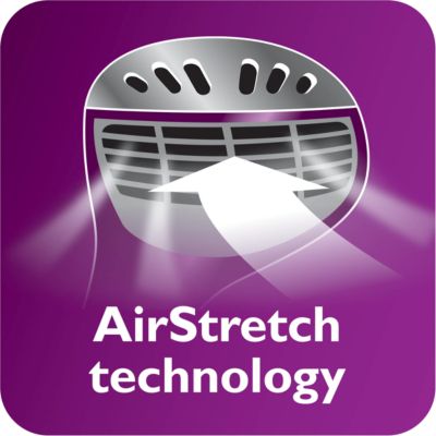AirStretch technology for better ironing results in one go