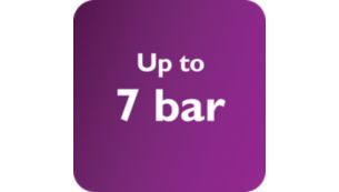 Bis zu 7 Bar Druck