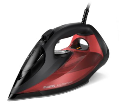 Philips 7000 Serisi HV Buharlı Ütü Siyah/Kırmızı