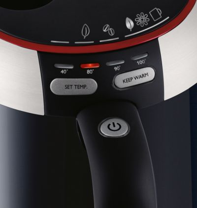 Ajustes digitales de temperatura: 40, 80, 90 y 100 °C