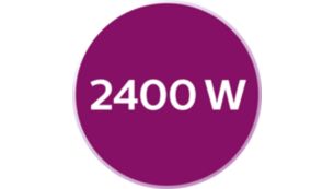 2400 W, lämpenee nopeasti