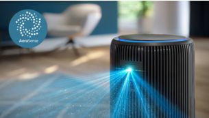 Capte la qualité de l'air intérieur et s'y adapte intelligemment