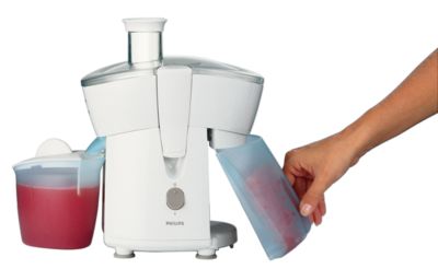 Juice continuously using the 500ml detachable pulp container