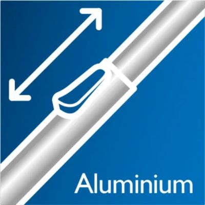 Lahka aluminijasta cev zagotavlja preprosto čiščenje