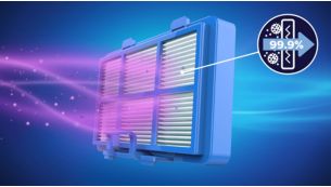 Il filtro Allergy H13 cattura oltre il 99,9% delle polveri sottili