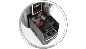 Automatic capsule ejection with integrated drawer