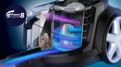 PowerCyclone 8 enables highest suction power for longer