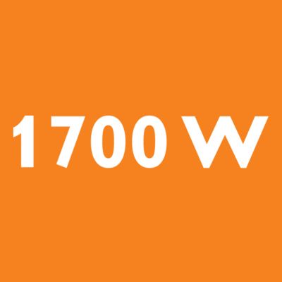 El motor de 1700 W genera una potencia de succión de 330 W