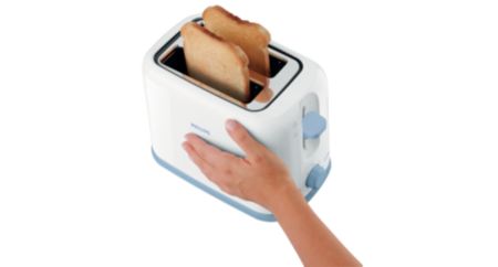 The outside of the toaster stays cool and safe to touch
