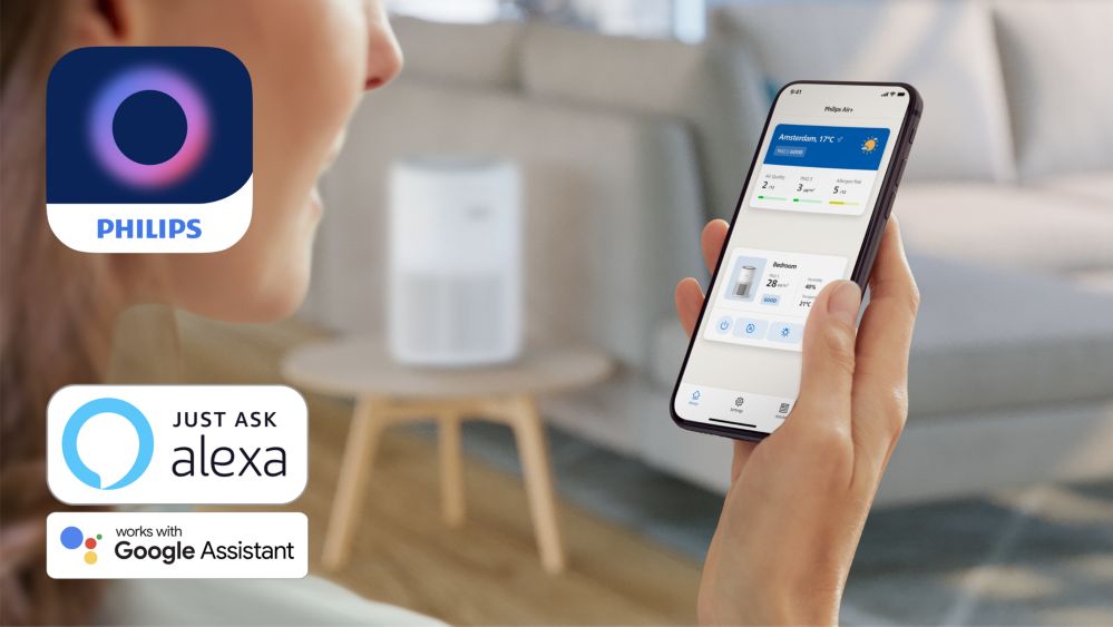Control your purifier anywhere with the Philips Air+ app