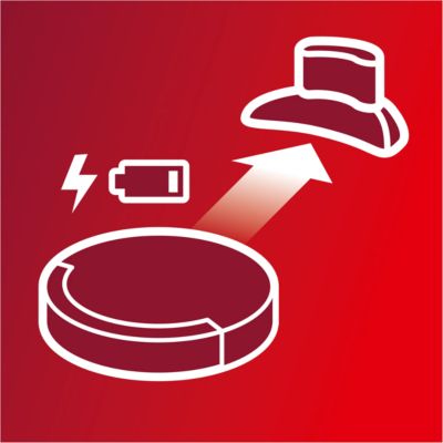 Regressa automaticamente à estação de base para recarregar