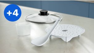 Accessories included for convenient cooking