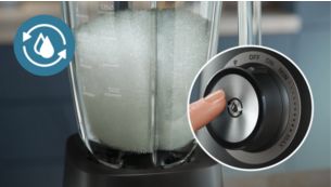 Limpeza simplificada com o toque num bot&atilde;o