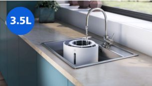 3.5L water tank for continuous humidification up to 16h