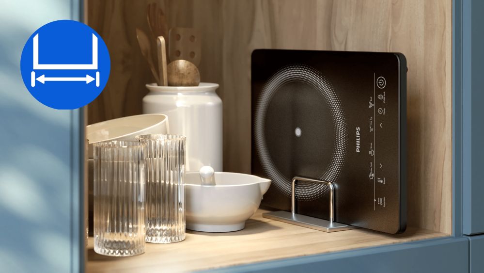 Designed to fit: easy to cook, easy to store