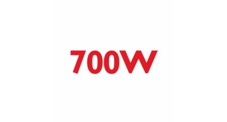 Powerful 700 W motor