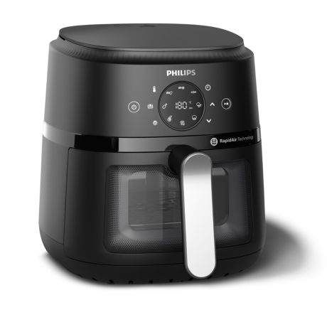 NA221/00 Airfryer Serie 2000 Freidora de aire 13 en 1 negra, hasta 4 raciones