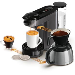 Switch 3in1 Pad- und Filterkaffeemaschine