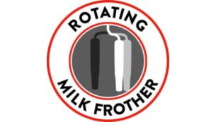 Rotating classic milk frother for hassle-free frothing