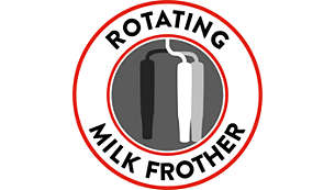 Rotating classic milk frother for hassle-free frothing