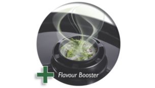 O Flavour Booster dá mais sabor ao alimentos com deliciosas ervas e temperos.