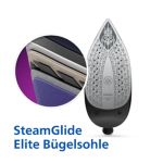 Schnelles Bügeln mit automatischem Dampfausstoß
