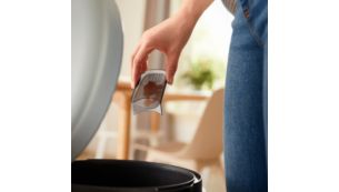 Fnugbeholderen er nem at fjerne og t&oslash;mme